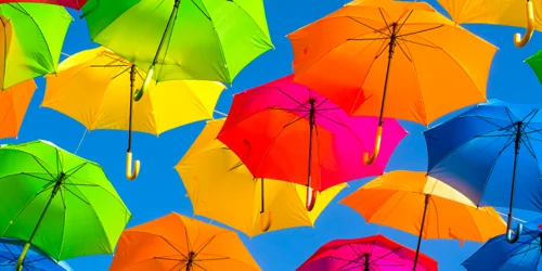 Floating Umbrellas