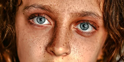 Girl’s Eyes Closeup