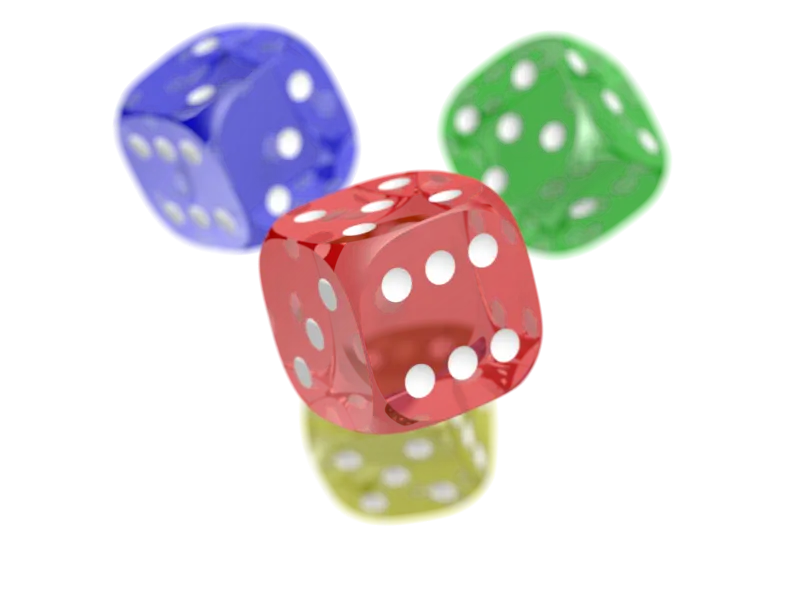 WebP of semitransparent dice